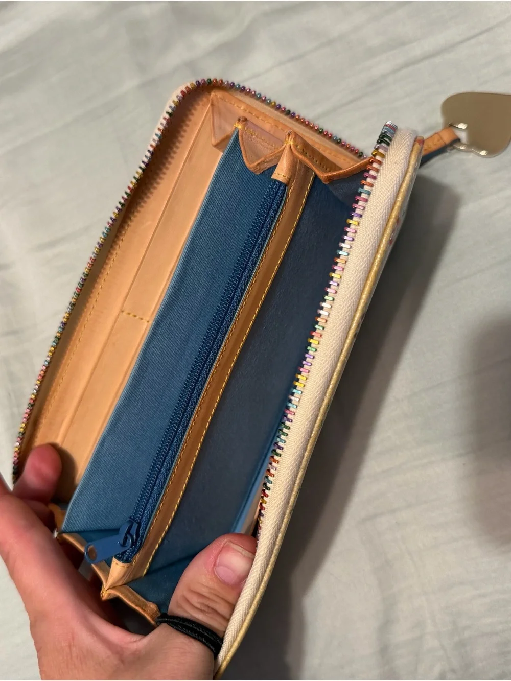 Dooney & Bourke Y2K vintage rainbow zip wallet